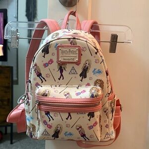 Loungefly Harry Potter Kids Backpack - Pink and Cream